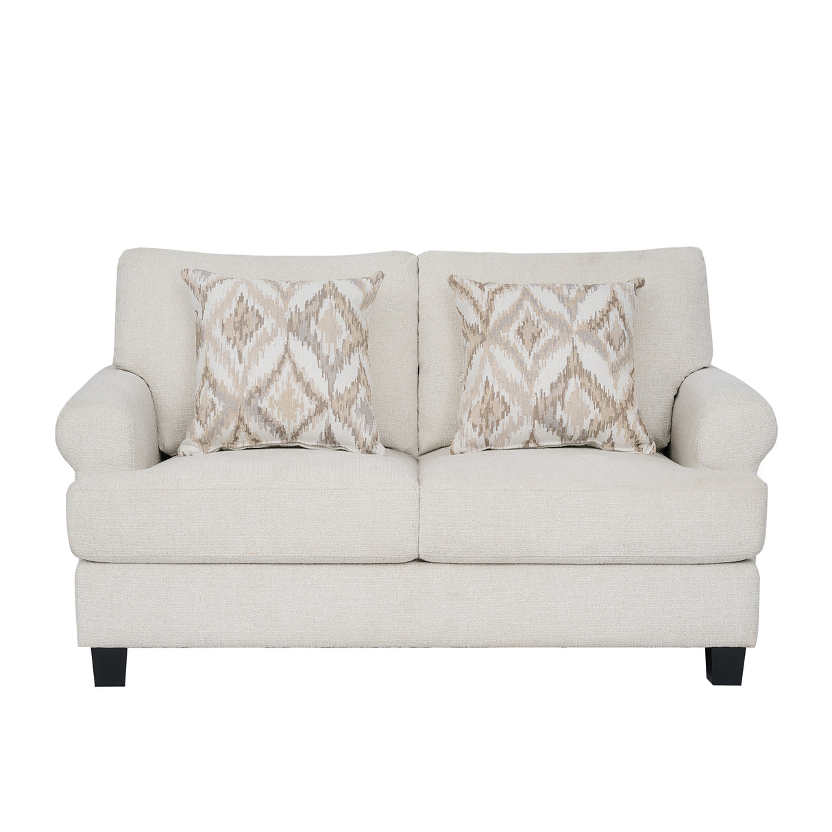 كنب أرڤينا ثنائي باللون الكريمي