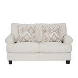 كنب أرڤينا ثنائي باللون الكريمي