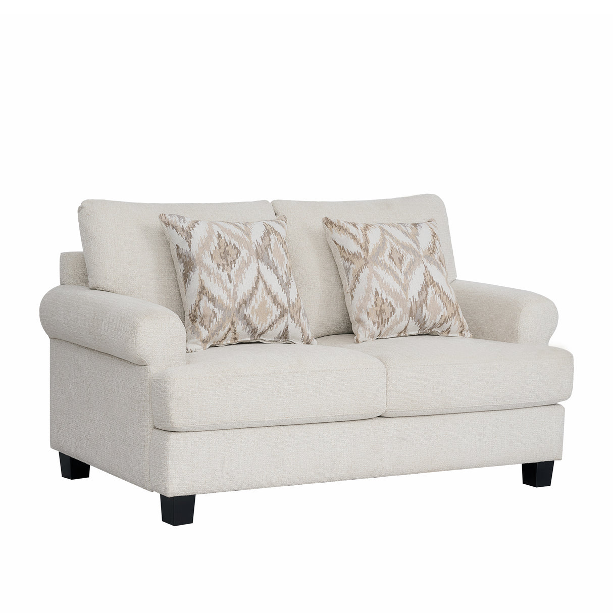 كنب أرڤينا ثنائي باللون الكريمي