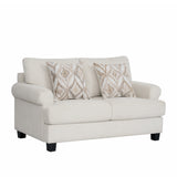 كنب أرڤينا ثنائي باللون الكريمي