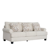 طقم كنب أرڤينا باللون الكريمي