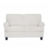 كنب لافينيا ثنائي باللون الكريمي