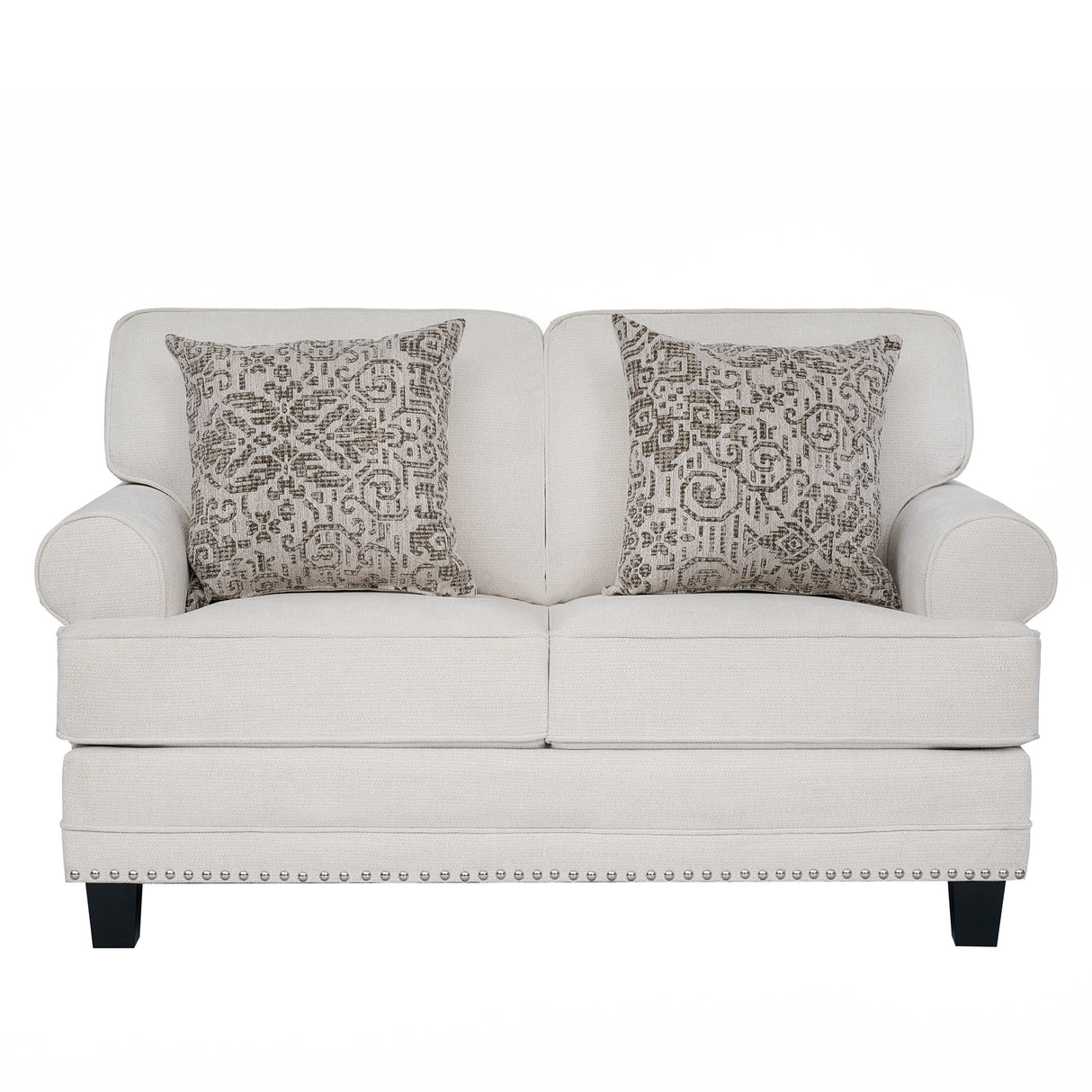 كنب لافينيا ثنائي باللون الكريمي