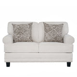 كنب لافينيا ثنائي باللون الكريمي