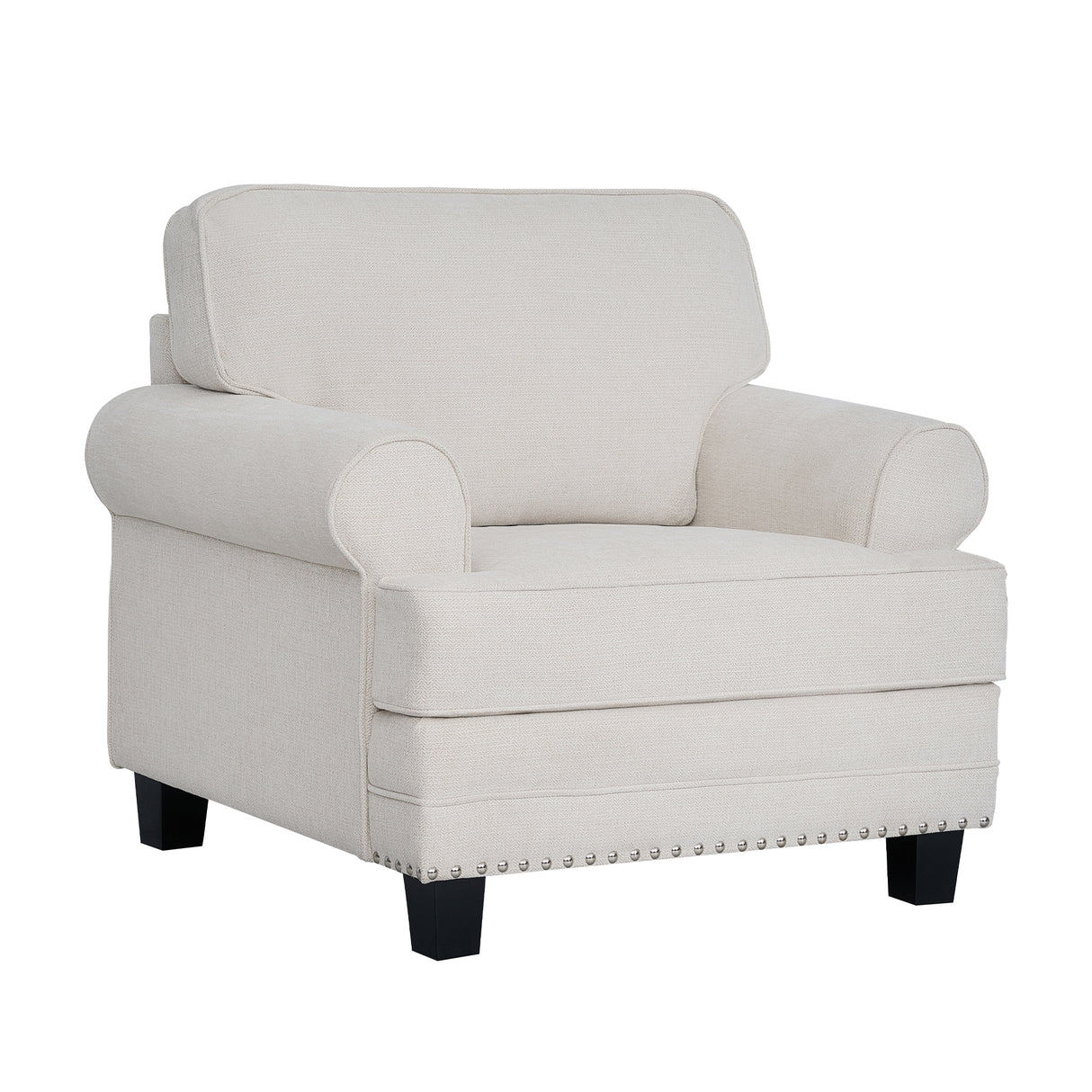 كنب لافينيا فردي باللون الكريمي