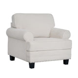 كنب لافينيا فردي باللون الكريمي