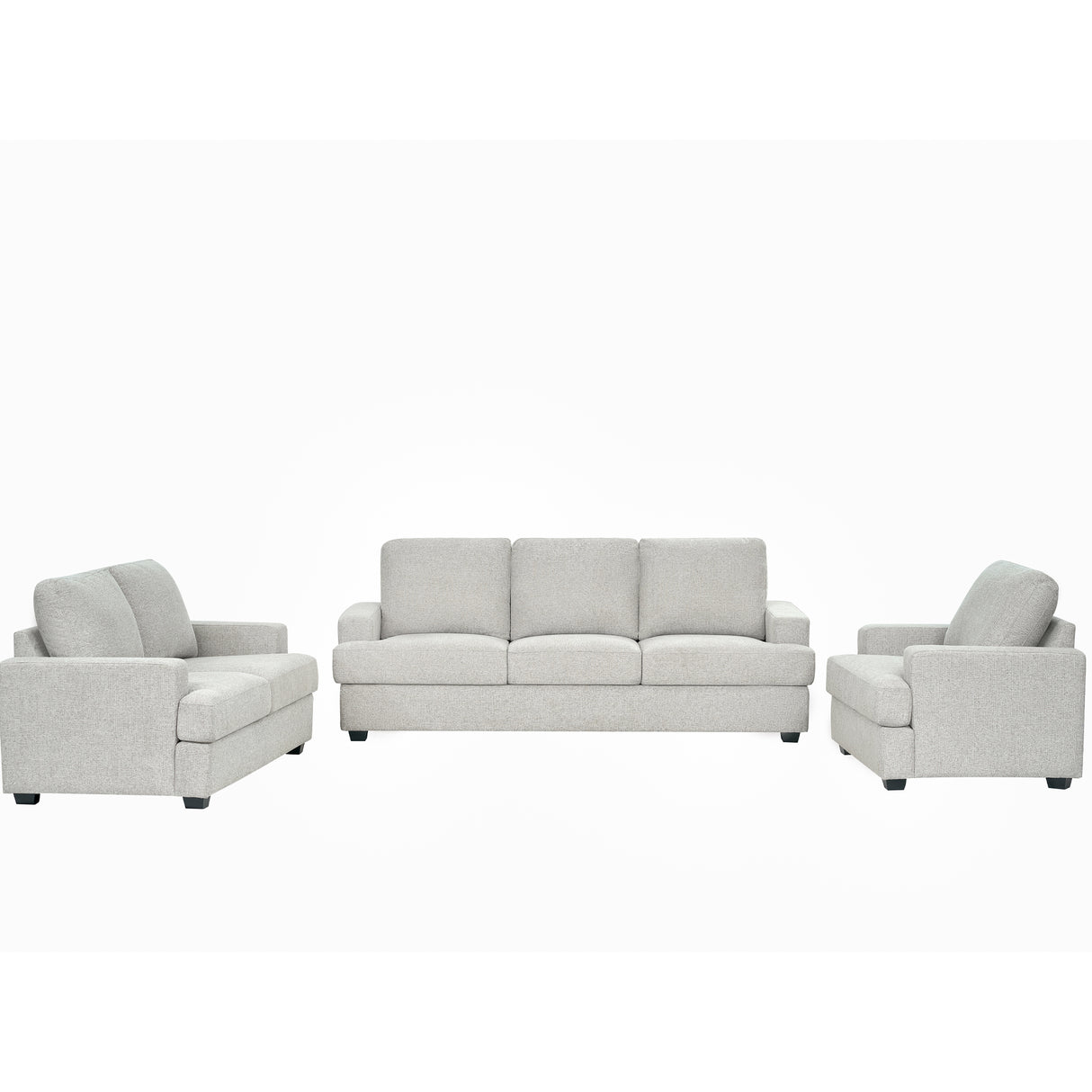 طقم كنب نوفارا باللون الرمادي