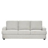 كنب نوفارا ثلاثي باللون الرمادي