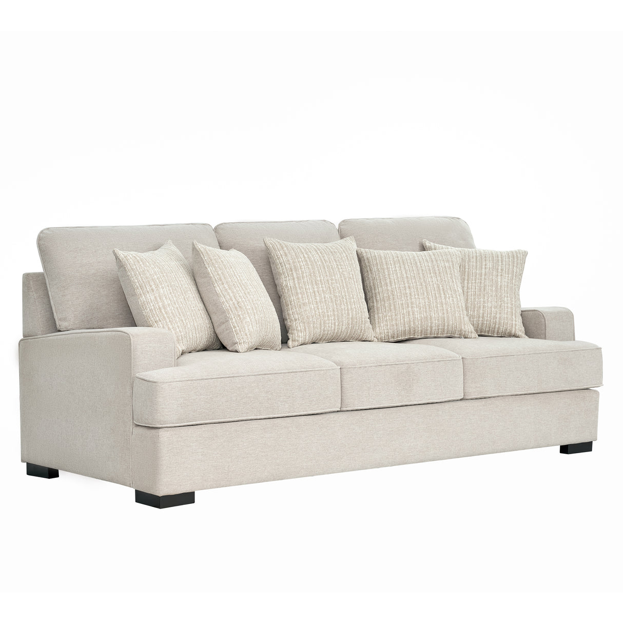 كنب سيرانا ثلاثي باللون الكريمي