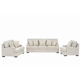 طقم كنب سيرانا باللون الكريمي