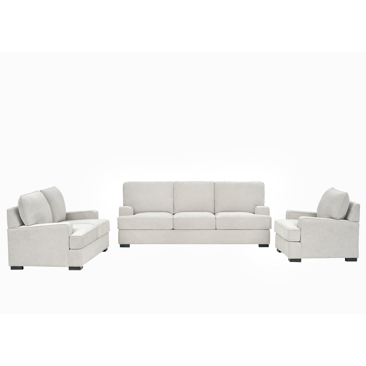 طقم كنب ميراليا باللون الكريمي