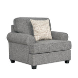 طقم كنب إلفيرا باللون الرمادي