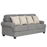 كنب إلفيرا ثلاثي باللون الرمادي