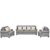 كنب إلفيرا ثنائي باللون الرمادي