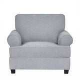 طقم كنب ألينزا باللون الرمادي الفاتح