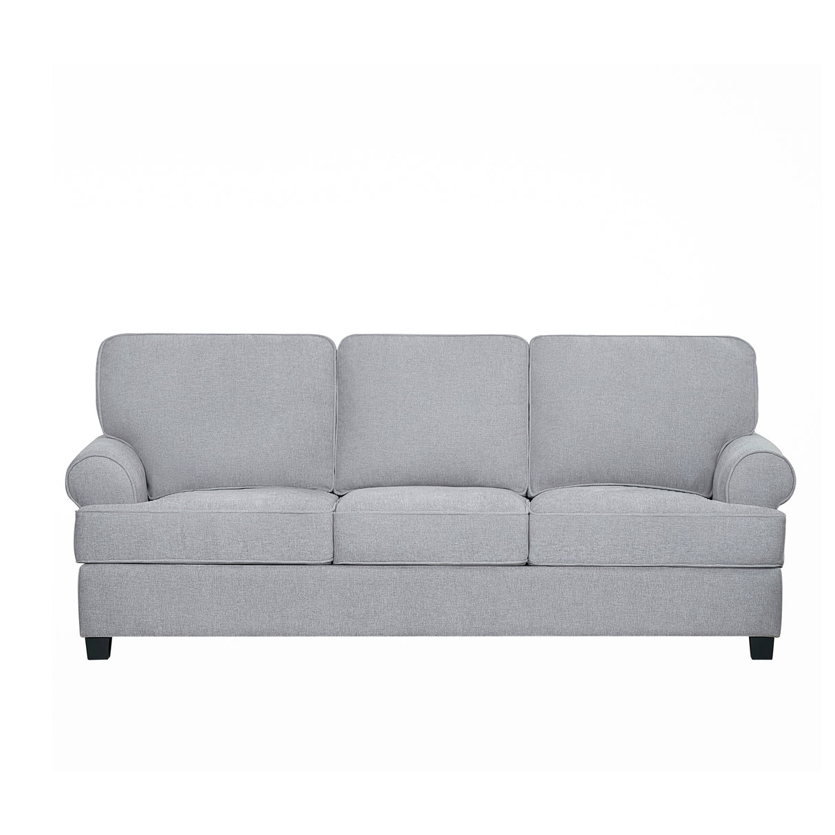 كنب ألينزا ثلاثي باللون الرمادي الفاتح