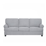 كنب ألينزا ثلاثي باللون الرمادي الفاتح