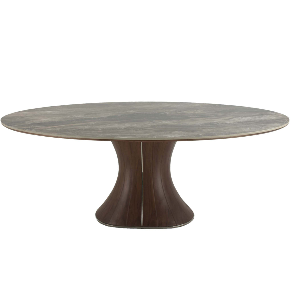 طاولة طعام لورينسا باللون البني