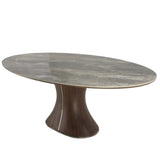 طاولة طعام لورينسا باللون البني