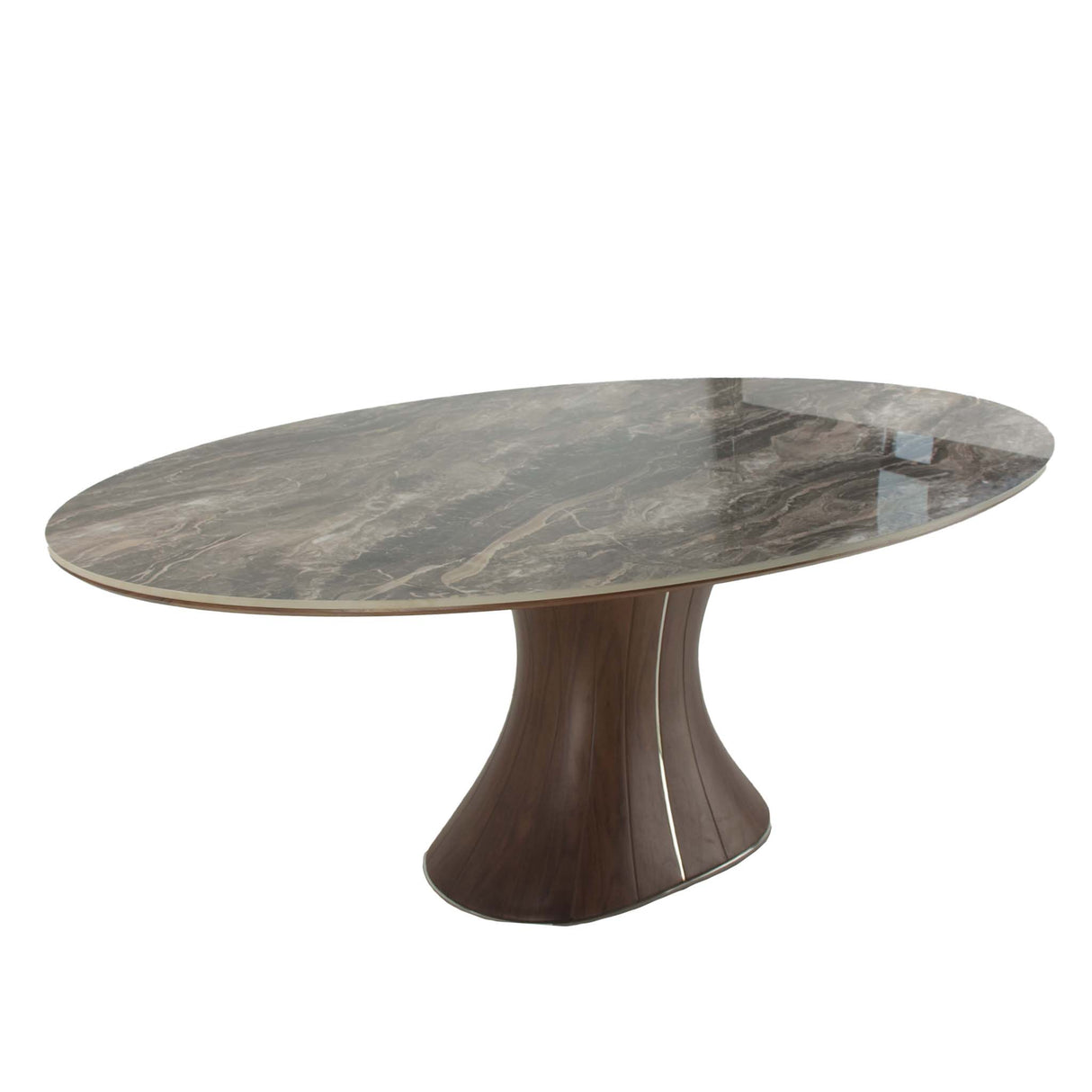 طاولة طعام لورينسا باللون البني