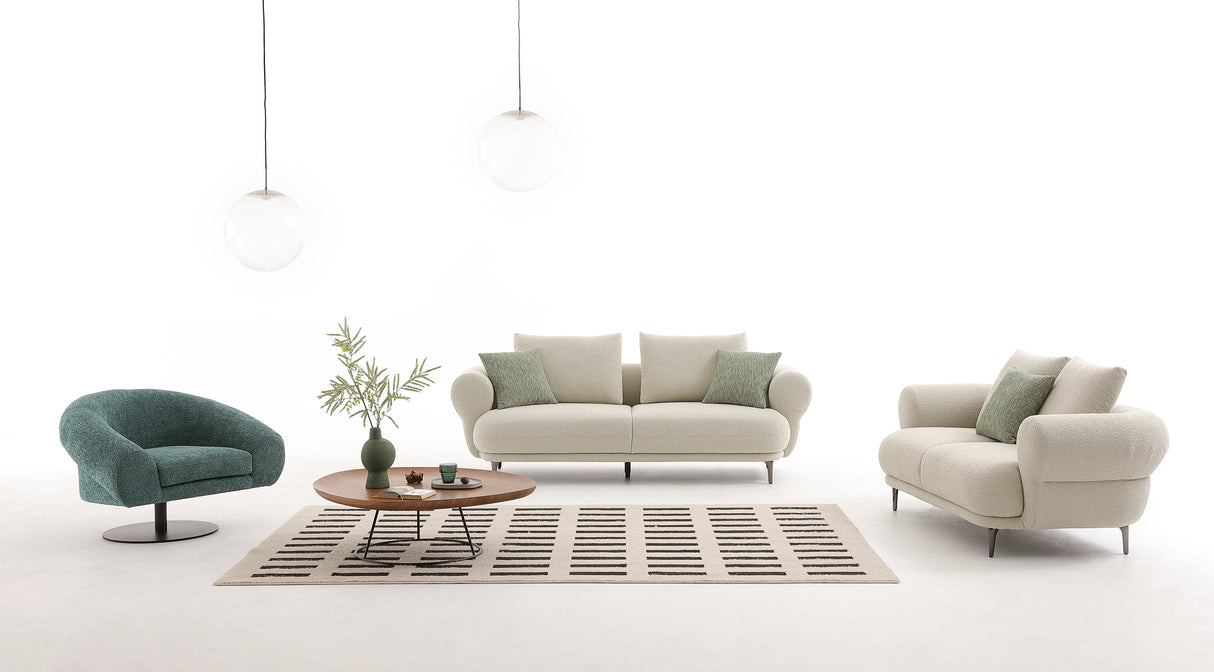 كنب أوركسا فردي باللون الأزرق