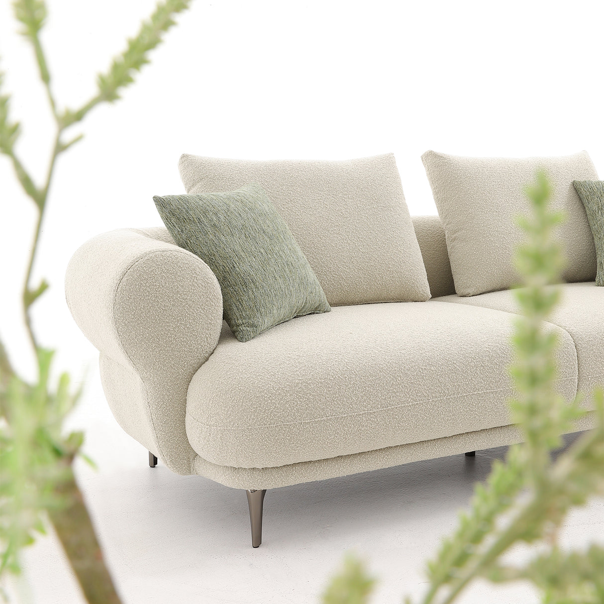 كنب أوركسا ثنائي باللون البيج