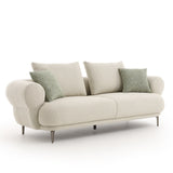 كنب ثلاثية أوركسا باللون البيج