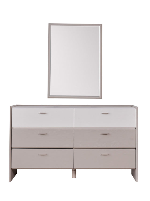 تسريحة أديل مع مراية باللون الرمادي الكريمي - High Point