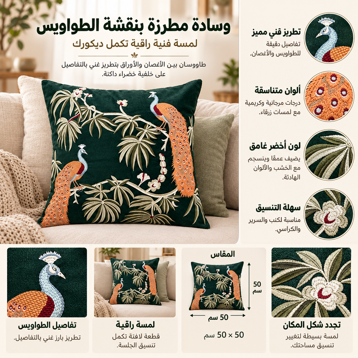وسادة مزخرفة