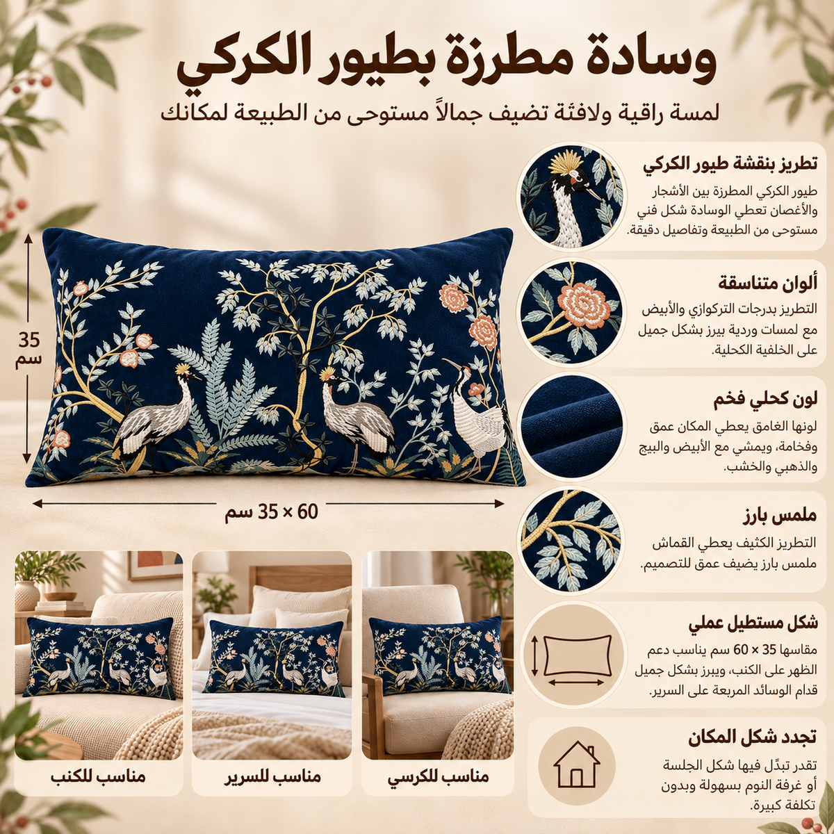 وسادة مزخرفة