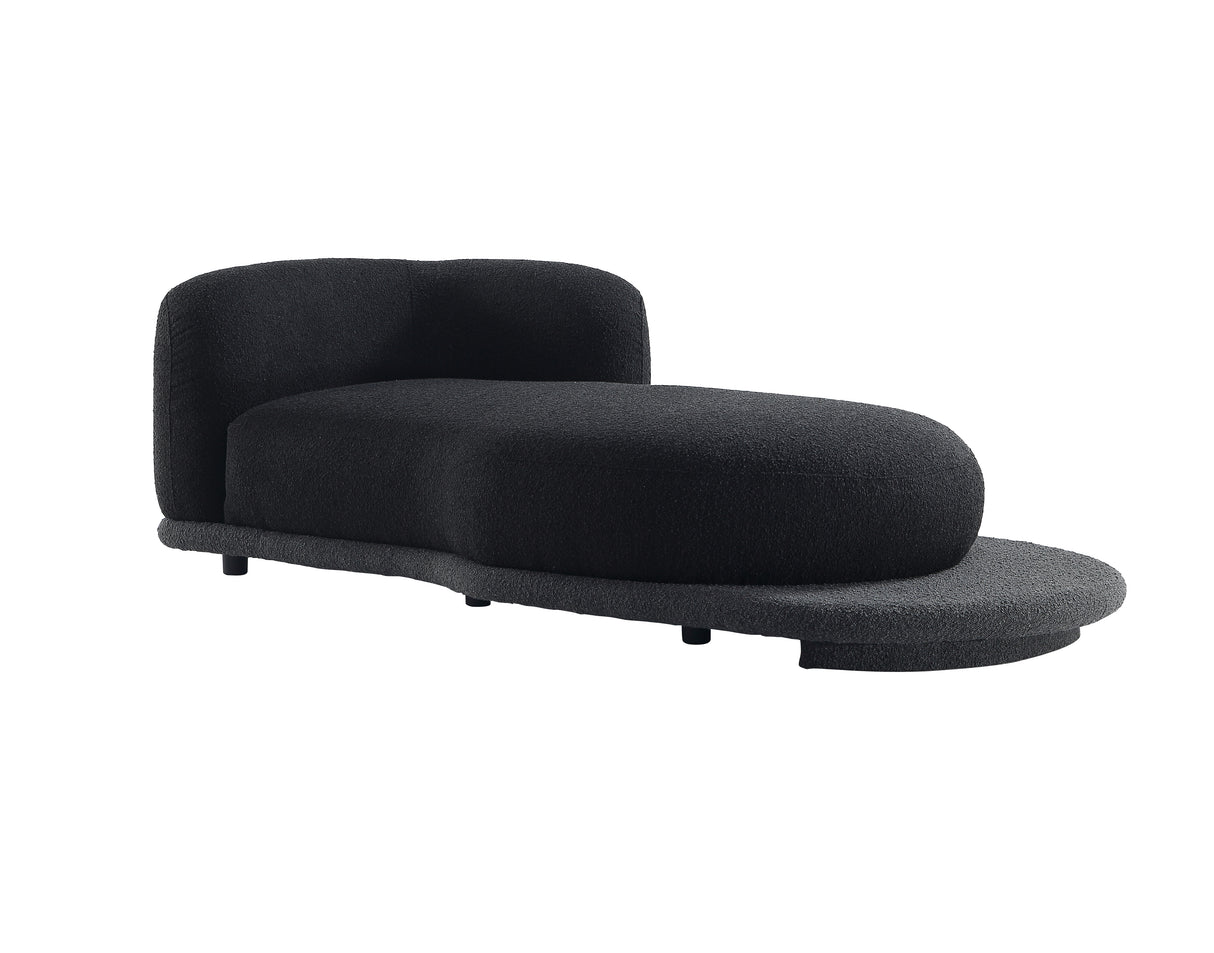 طقم كنب روفيلا زاوية باللون الأسود