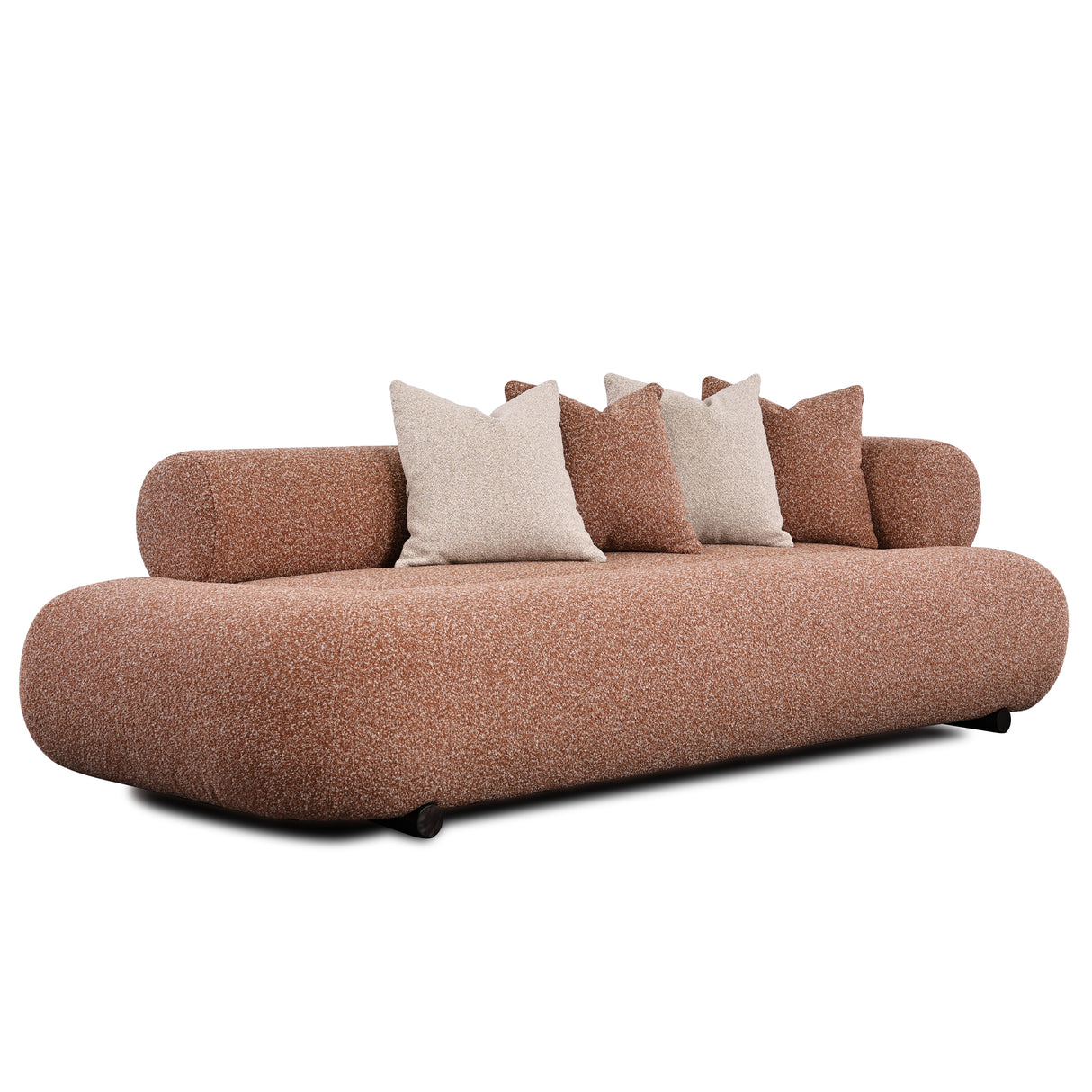 كنب ثلاثي أزاليــا باللون البني