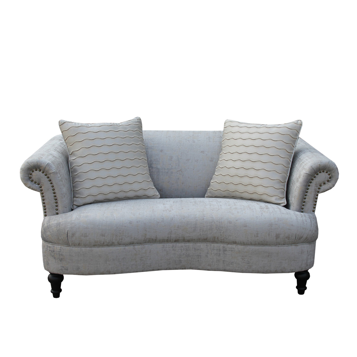 كنب ثنائي لامورين باللون الأبيض