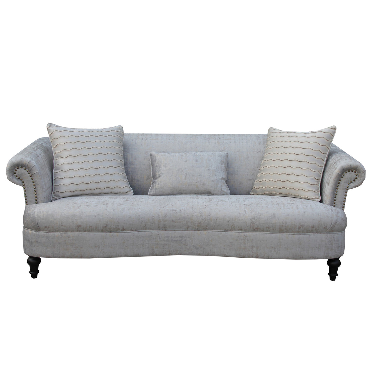 كنب ثلاثي لامورين باللون الأبيض