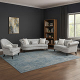 طقم كنب لامورين باللون الأبيض