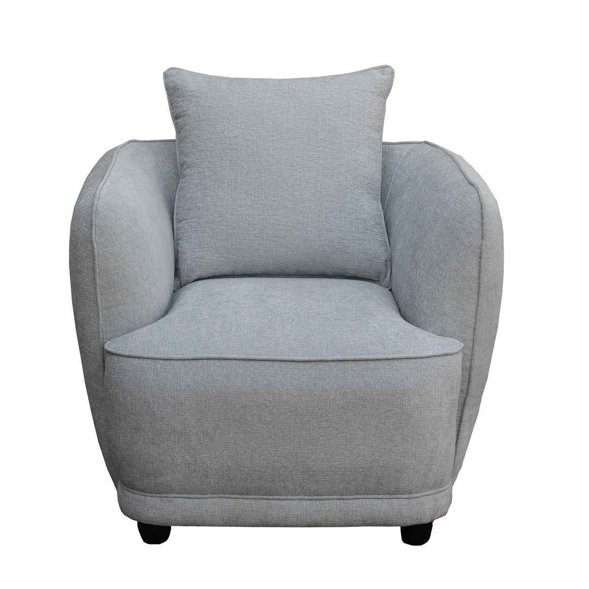 كنب فردي فيلورا باللون الرمادي