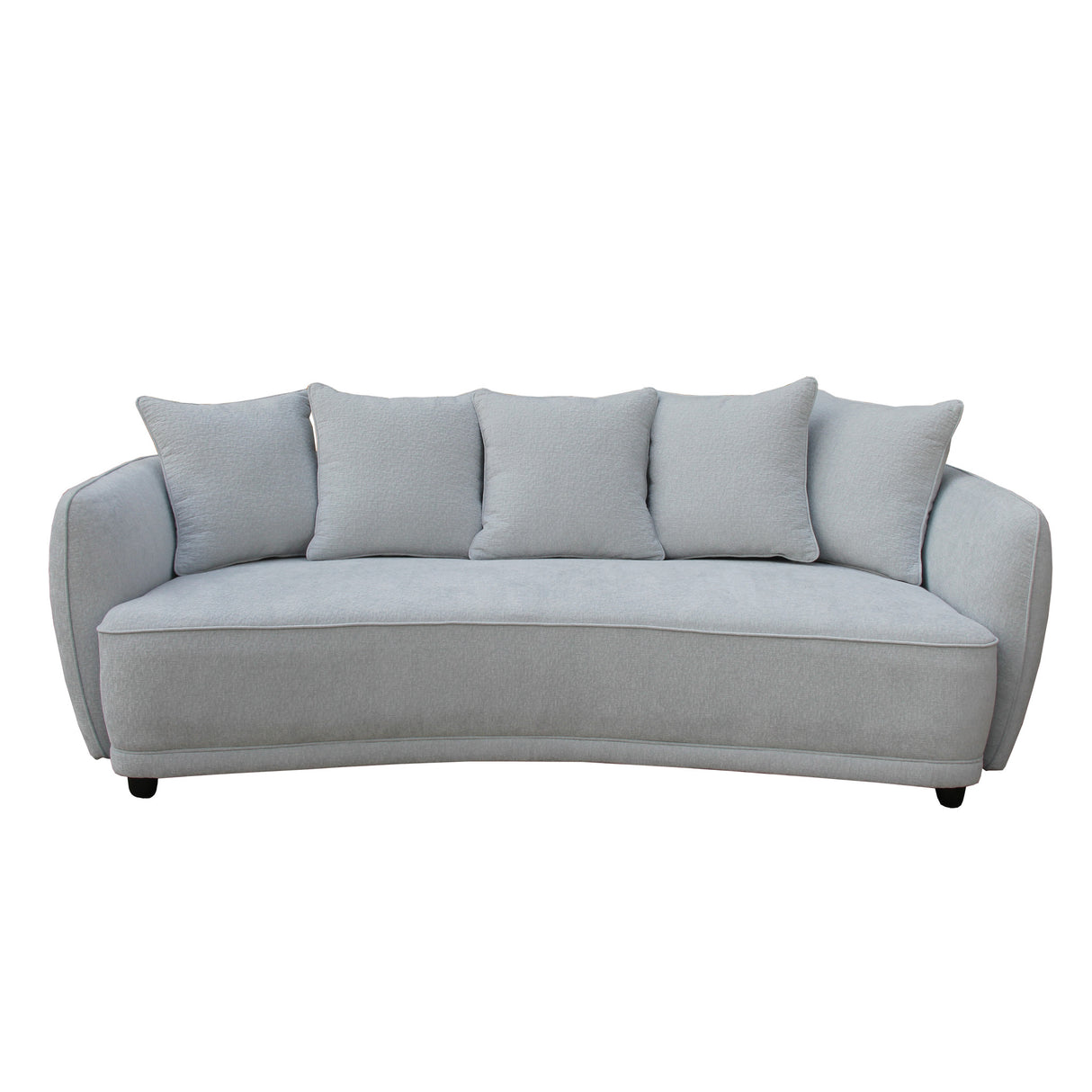 كنب ثلاثي فيلورا باللون الرمادي