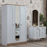 دولاب مورفي باللون الأبيض