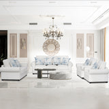 طقم كنب دالينيا باللون الأبيض