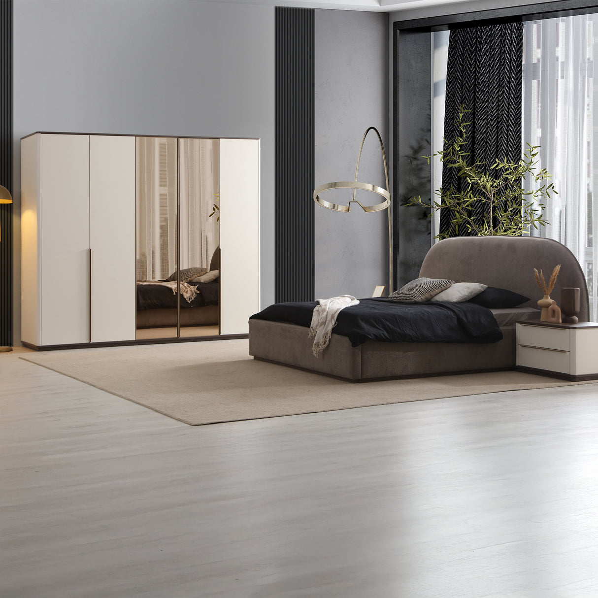 غرفة نوم إيفانا متعدد الألوان