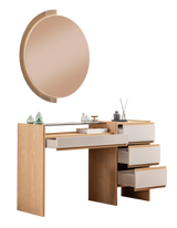 تسريحة ناتشور مع مراية باللون البيج