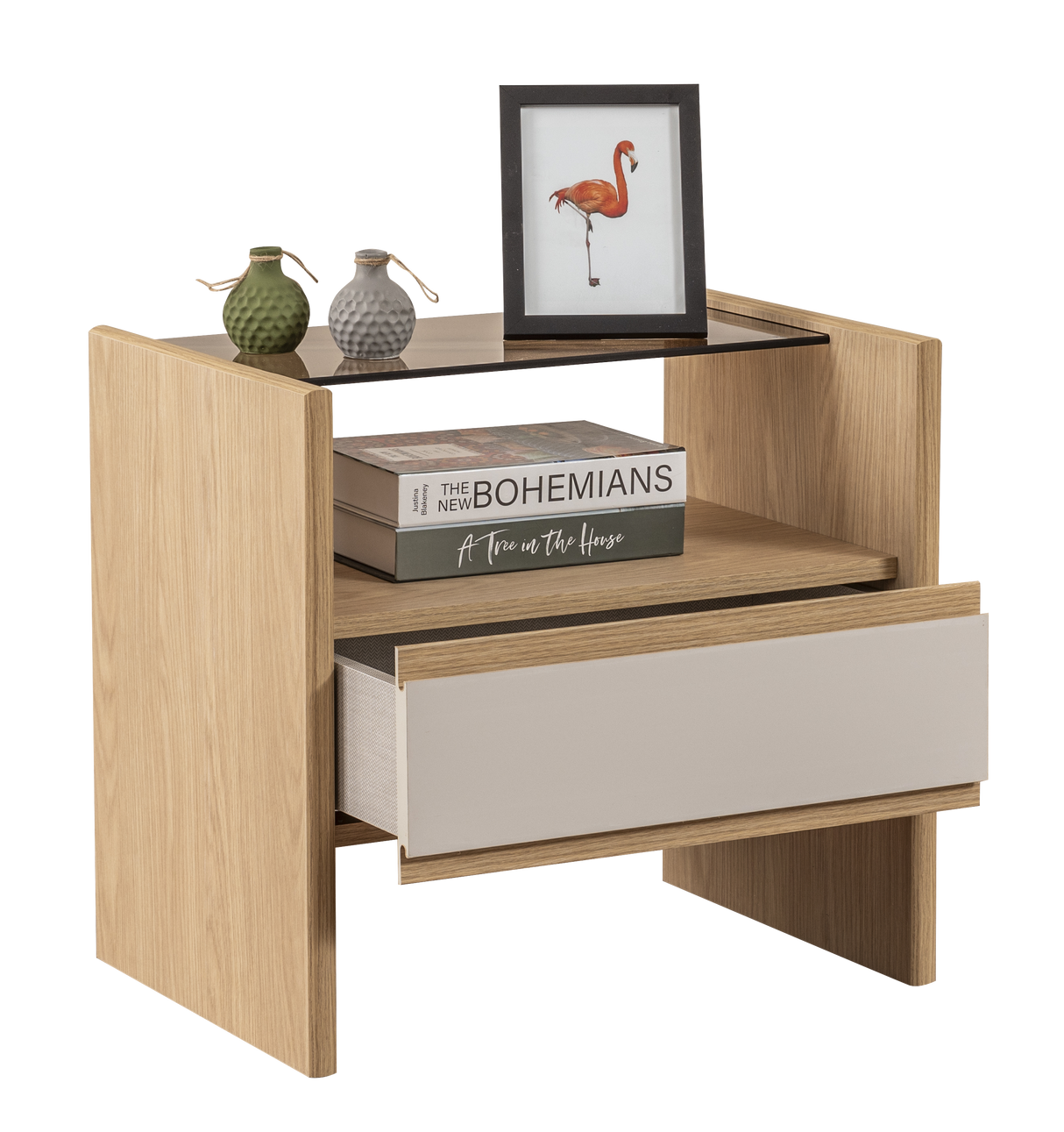 غرفة نوم ناتشور باللون البيج