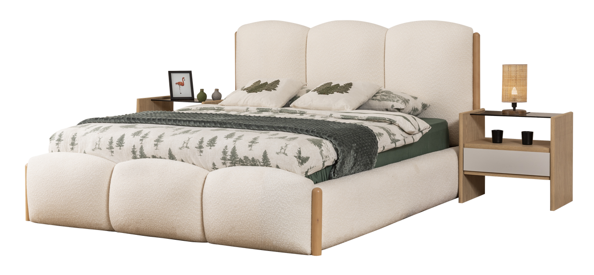 سرير ناتشور باللون البيج