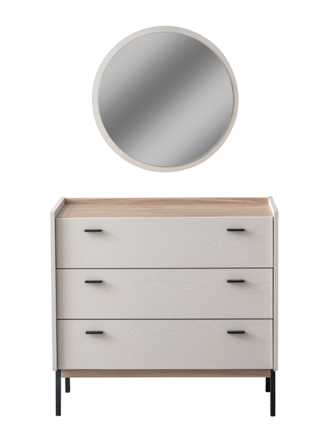 غرفة نوم سيرينا باللون الرمادي الفاتح