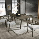 طاولة طعام لينا باللون البني