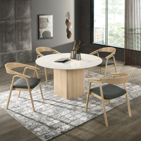 طاولة طعام كورفا باللون الأبيض - High Point