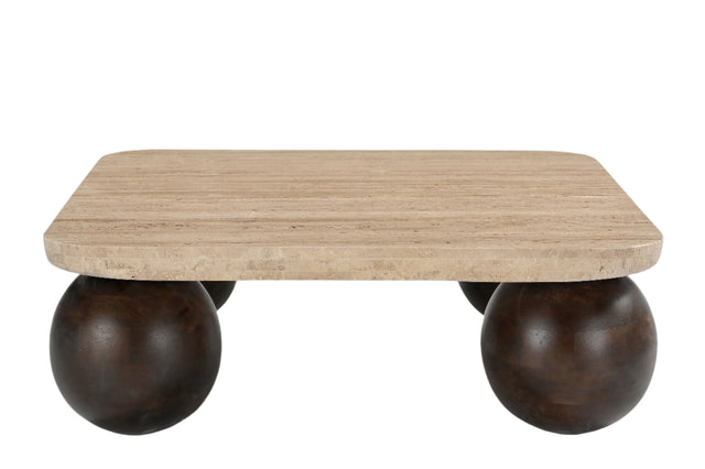 طاولة جانبية بريا باللون البيج | من هاي بوينت