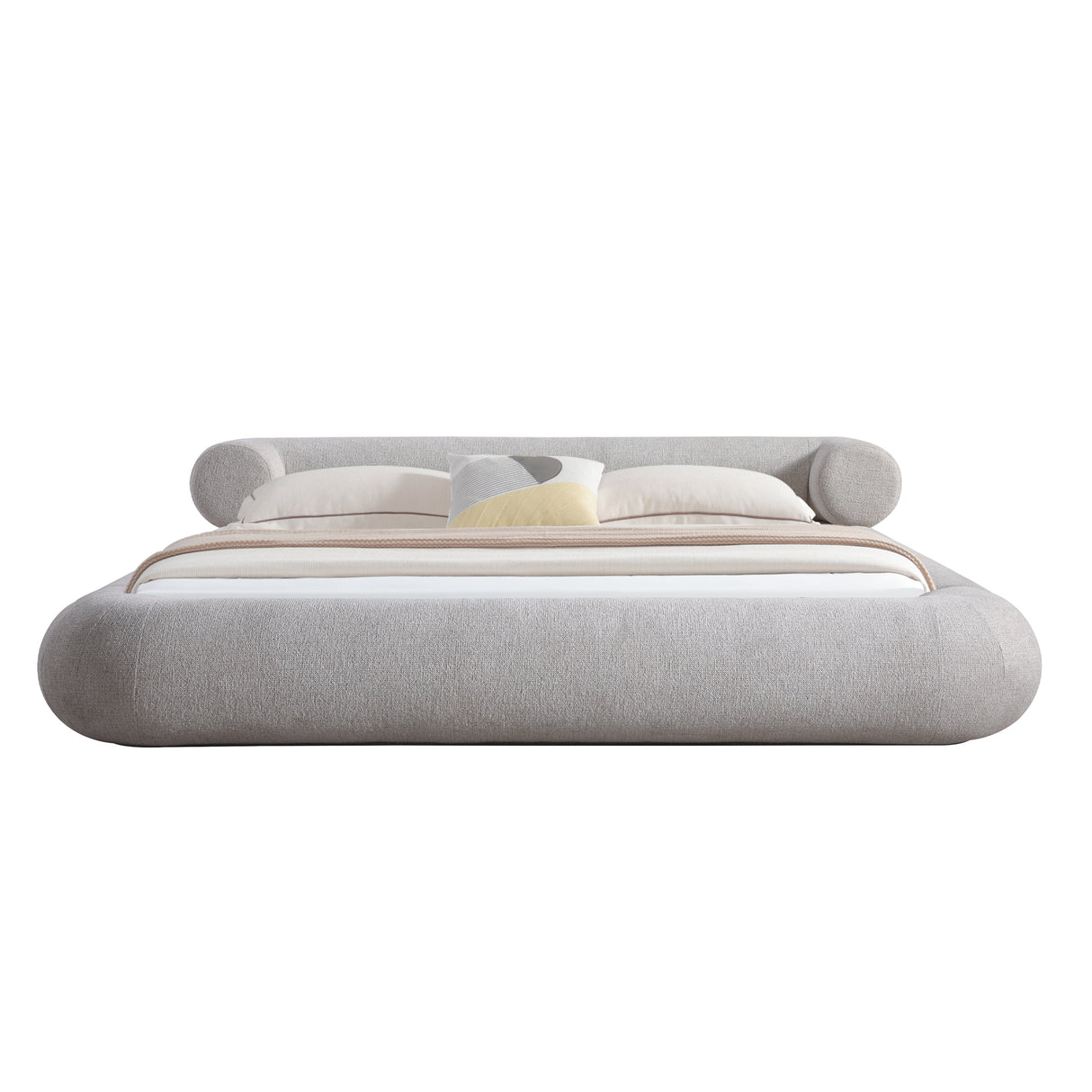 سرير ليانيس باللون الرمادي