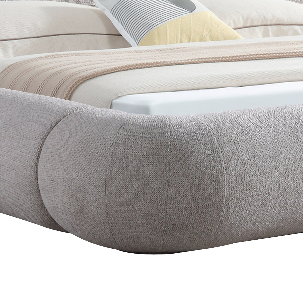 سرير ليانيس باللون الرمادي