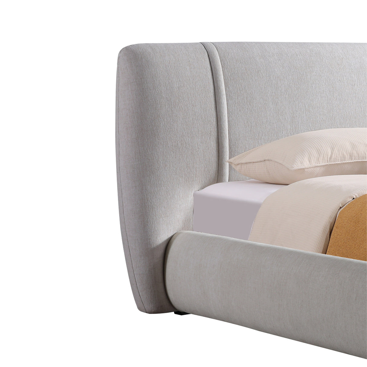 سرير ميرا باللون الرمادي